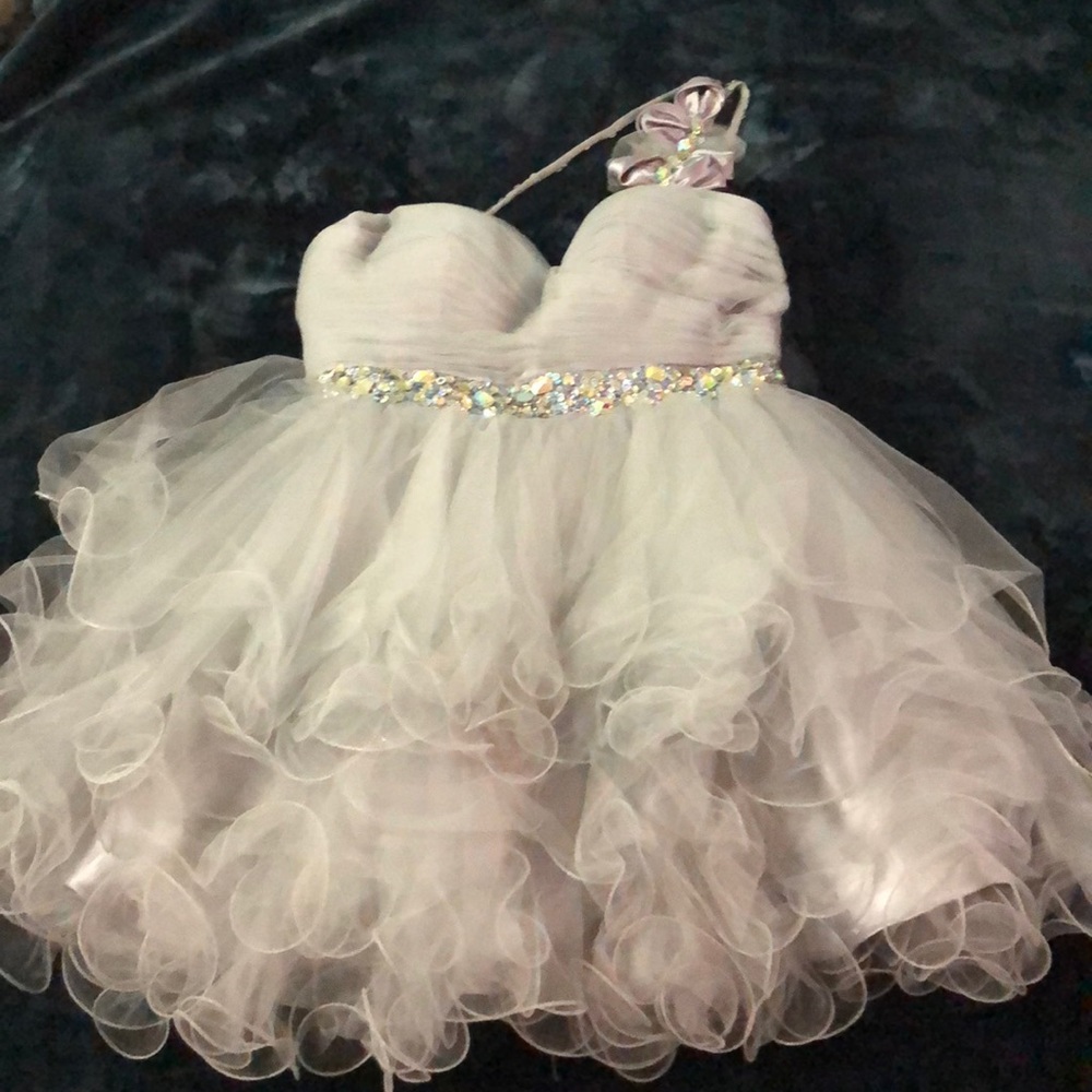 Gray Prom Dress